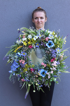 Wichrowe Wzgórza Tatra, delikatny wiosenny wianek, rozp.80cm 