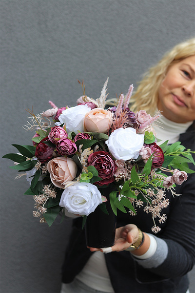 Mortario Delania Lux, bukiet nagrobny we wkładzie