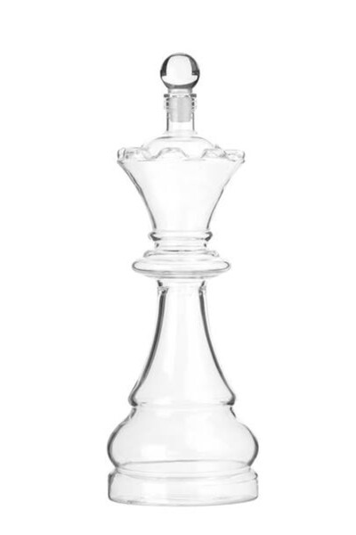 Chessmaster Queen, karafka i kieliszki szachy