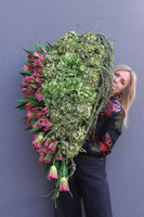 Serce Tulipia, okazała wiązanka nagrobna