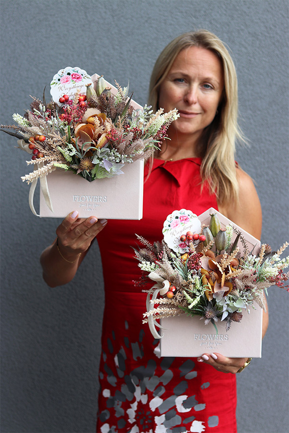 koperta / kompozycja flowerbox Nedia 2