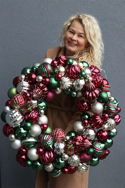 wianek bożonarodzeniowy Bombki Maxi Classic