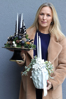 Black Eve, świąteczny stroik na stół na paterze