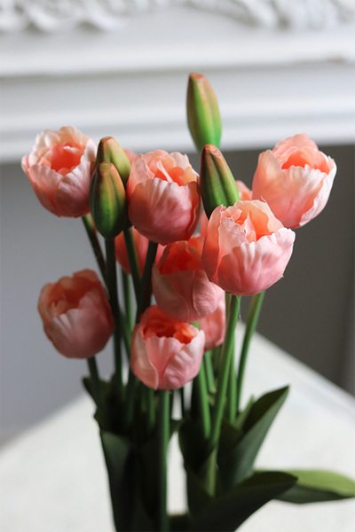 Tulipany Springtime, wiosenna dekoracja, różowa