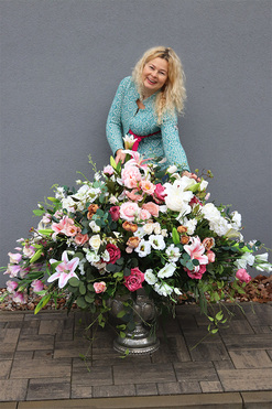 Premiosa, ekskluzywna kompozycja w pucharze, wys.100cm 