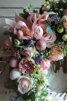 atrakcyjny wielkanocny wianek, Pastellova Nova, śr.43cm