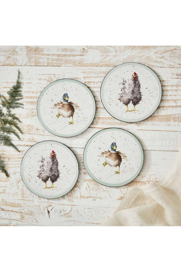 Wrendale, podkładki korkowe, okrągłe małe