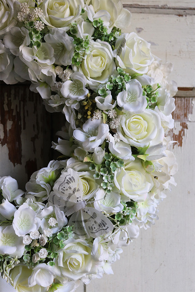 wianek dekoracyjny, Komunijny Biel 3, śr.40cm  