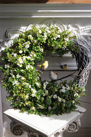 Ptaszki na Gałęzi 3, wiosenny wianek dekoracyjny