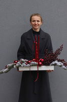 Longia Bordetta, stroik świąteczny z jagodami