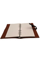 Vintage, elegancki notes skórzany