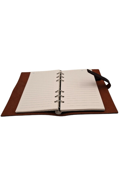 Vintage, elegancki notes skórzany