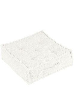 Boucle, poduszka do siedzenia siedzisko, biała, wym.15x46x46cm 