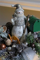 Snowman, świąteczny stroik z bałwankiem