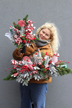 Norwegia Lollypop, komplet dekoracji nagrobnych, kompozycja + bukiet