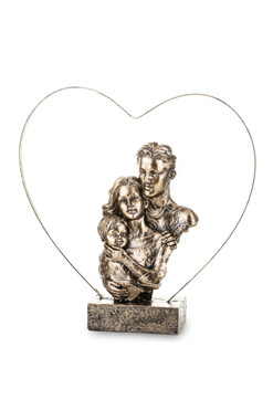 Family, figurka rodzina w Sercu złota, wys.29cm