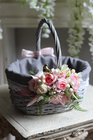 dekorowany koszyczek wielkanocny, Herta, wys.25cm