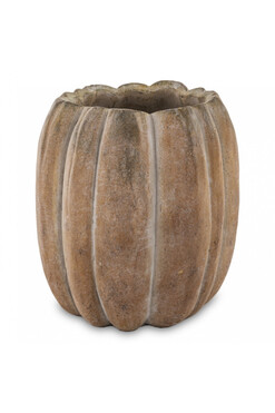 dekoracyjna osłonka / donica dynia, Pumpkin D, wym.21.5x20x20cm