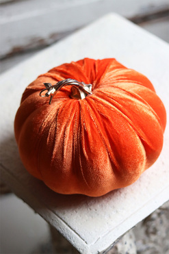 Dynia Velurre, jesienna dekoracja, pomarańcz, śr.19cm