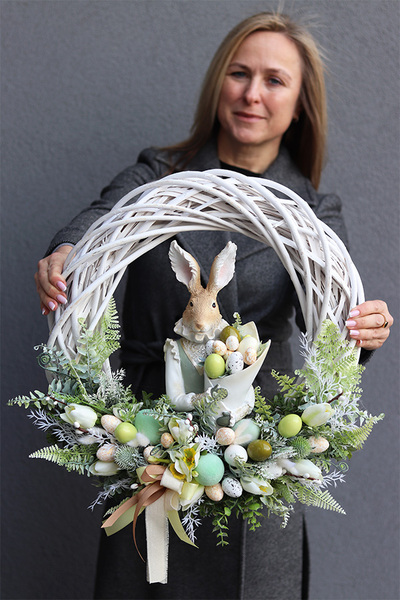 uroczy wianek, Zając Wielkanocny XXL
