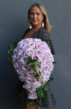 wiązanka nagrobna Pastelle Roses, wym.60cm