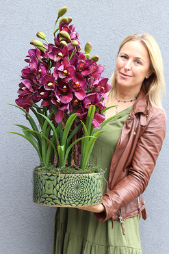 Kalite, nowoczesny sztuczny storczyk, wym.75cm