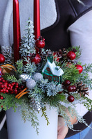 Święta w Domu, świąteczny stroik ze świecami