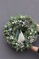 Forest in Winter, wianek bożonarodzeniowy z choinkami, śr.44cm 