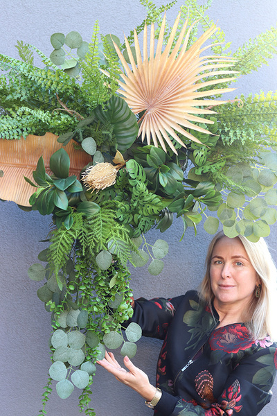 Green Leaves Anturium, zielona girlanda dekoracyjna