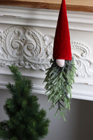 Skrzat, świąteczna zawieszka z roślin sztucznych