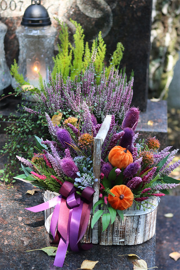 dekoracja nagrobna, Koszyczek Dyniowy