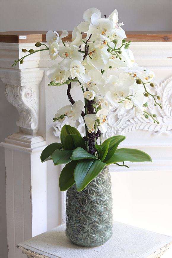 Nedila Tall, sztuczny storczyk w zielonej osłonce