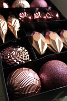 Paris, komplet bombek, różowo-złote