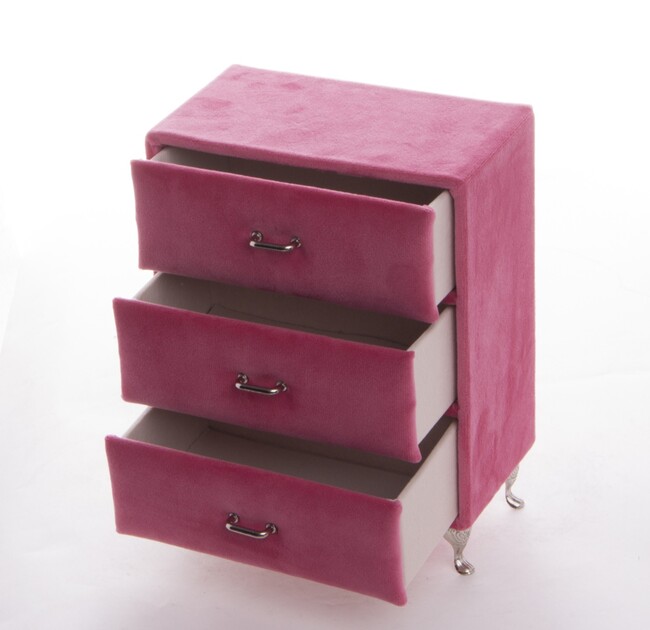 szkatułka / szufladki Florencja Malina, wym.19.5x15x9.5cm