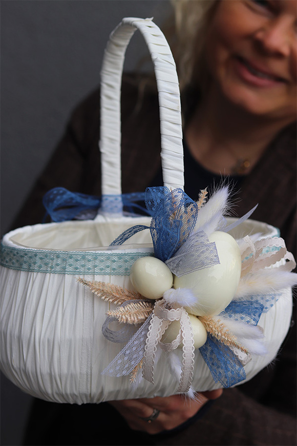 Bertana 2, dekorowany koszyczek wielkanocny