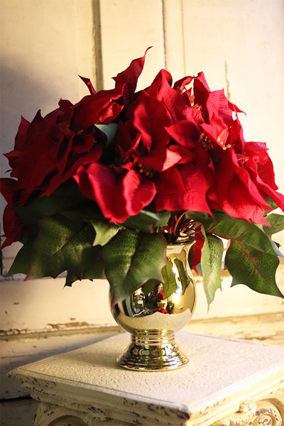 Gwiazda Betlejemska Golderino, wysokiej jakości sztuczna roślina, wym.54x40cm