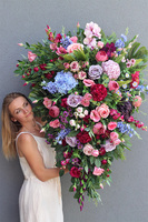 Kolorowa Giganta, duża wiązanka nagrobna