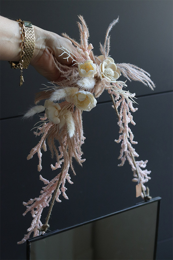 Nero Boho, lustro z dekoracją