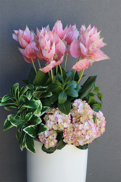 Medinilla Fiberglass, podłogowa dekoracja kwiatowa