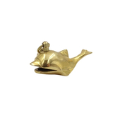 brelok mosiężny - wieloryb, Whale