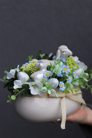 bajkowy stroik wielkanocny, Baranek 3