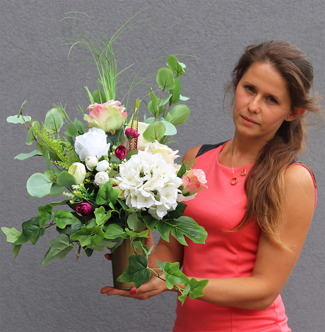 Kellla, bukiet nagrobny do wazonu