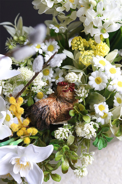 Kogucik Resta, stroik wielkanocny w naczyniu