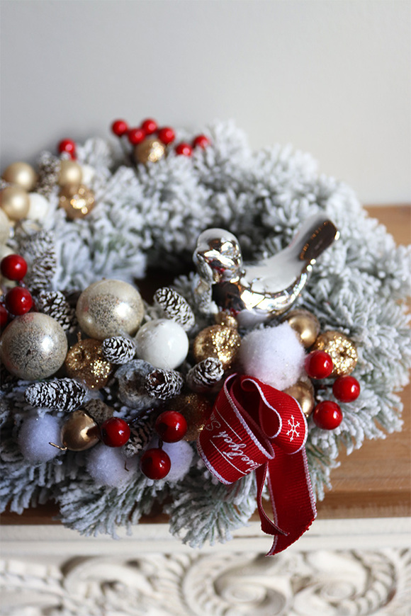 Świąteczny Dom, wianek na drzwi