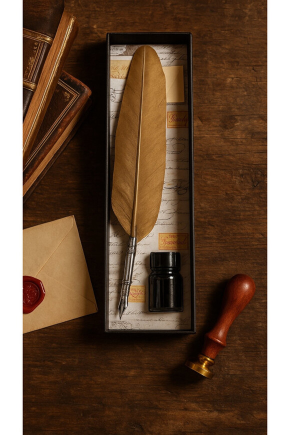 Wirtuoz, zestaw do kaligrafii z gęsim piórem	