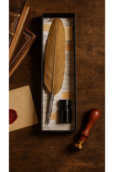 Wirtuoz, zestaw do kaligrafii z gęsim piórem	