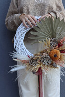 Lysandra Boho, asymetryczny jesienny wianek