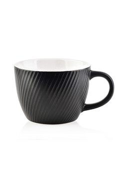 Swirl Sense, kubek ceramiczny, czarny, poj.480ml