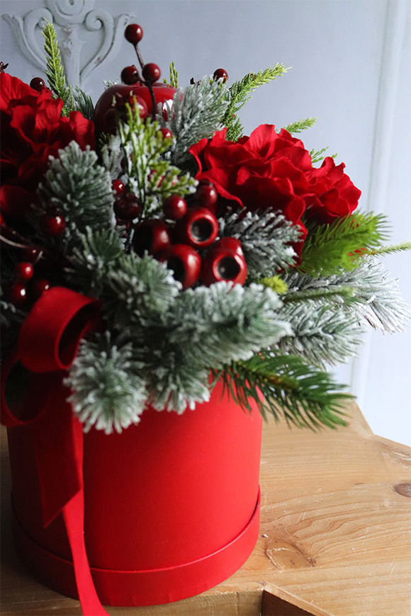 Red Winter, zimowy flowerbox