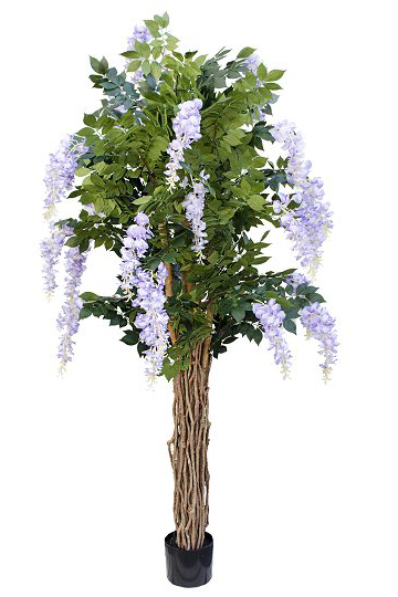 Wisteria Fioletowa, sztuczna roślina drzewo w donicy